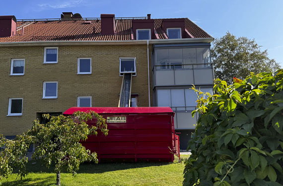 Hyr container från JRAB vid renovering