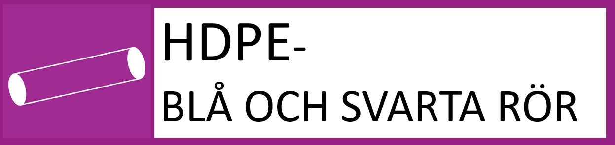 JRAB Sorteringsguide- HDPE blåa och svarta rör