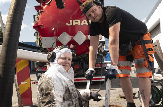 Inspektion av brunn med oljeavskiljare JRAB Jönköping