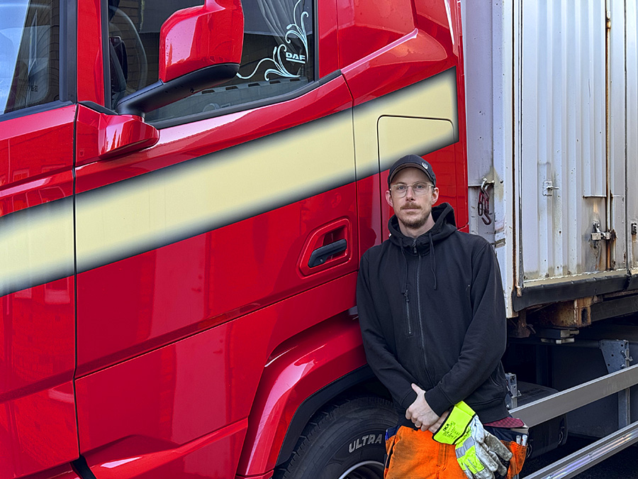 Martin på JRAB transport av farligt avfall Rosenlund