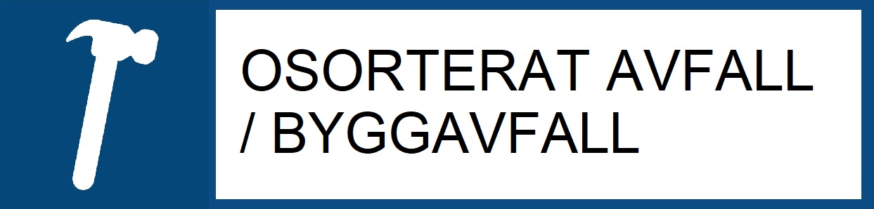 JRAB Sorteringsguide- osorterat avfall / Byggavfall