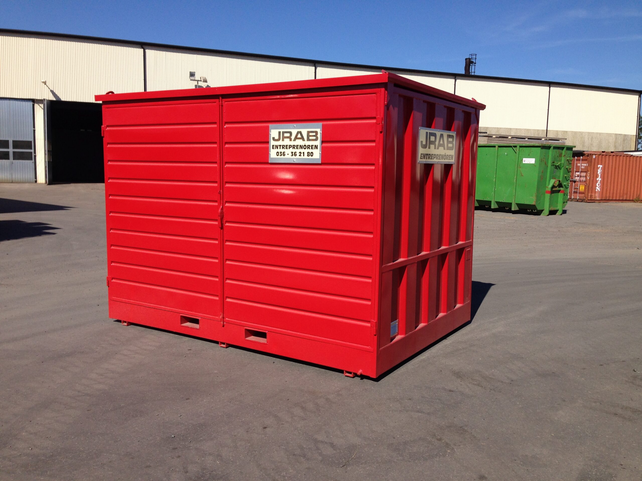 Container byggavfall pris